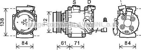 Ava Quality Cooling HDK275 - Компресор, климатизация vvparts.bg