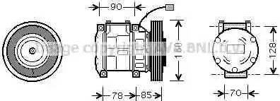 Ava Quality Cooling HD K019 - Компресор, климатизация vvparts.bg