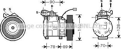 Ava Quality Cooling HD K196 - Компресор, климатизация vvparts.bg