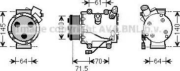 Ava Quality Cooling HD K235 - Компресор, климатизация vvparts.bg