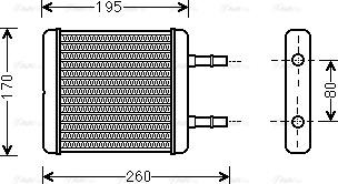 Ava Quality Cooling HY 6216 - Топлообменник, отопление на вътрешното пространство vvparts.bg