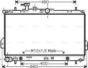 Ava Quality Cooling HY 2096 - Радиатор, охлаждане на двигателя vvparts.bg