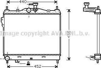 Ava Quality Cooling HY 2101 - Радиатор, охлаждане на двигателя vvparts.bg