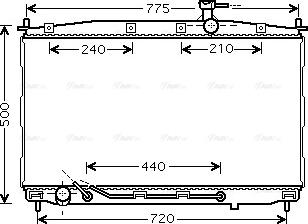 Ava Quality Cooling HY 2174 - Радиатор, охлаждане на двигателя vvparts.bg