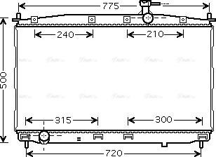 Ava Quality Cooling HY 2173 - Радиатор, охлаждане на двигателя vvparts.bg