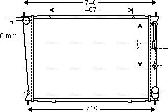 Ava Quality Cooling HY2255 - Радиатор, охлаждане на двигателя vvparts.bg