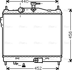 Ava Quality Cooling HY 2205 - Радиатор, охлаждане на двигателя vvparts.bg