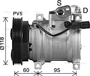 Ava Quality Cooling HYAK483 - Компресор, климатизация vvparts.bg