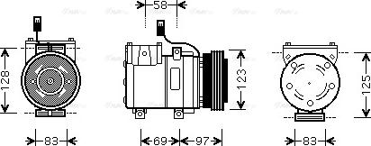 Ava Quality Cooling HYAK198 - Компресор, климатизация vvparts.bg