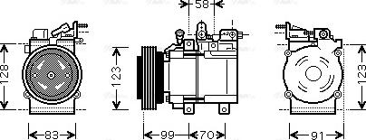 Ava Quality Cooling HY K160 - Компресор, климатизация vvparts.bg