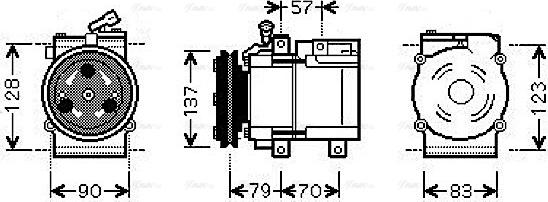 Ava Quality Cooling HYAK139 - Компресор, климатизация vvparts.bg