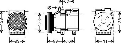 Ava Quality Cooling HYAK138 - Компресор, климатизация vvparts.bg