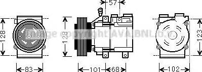 Ava Quality Cooling HYAK324 - Компресор, климатизация vvparts.bg