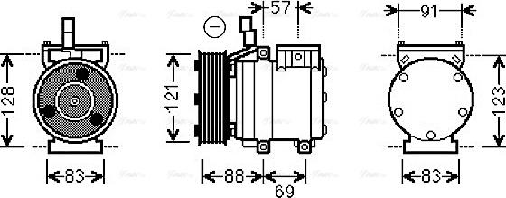 Ava Quality Cooling HYAK258 - Компресор, климатизация vvparts.bg