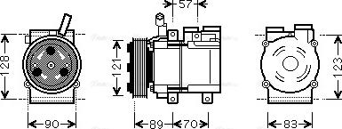 Ava Quality Cooling HYAK257 - Компресор, климатизация vvparts.bg