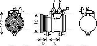 Ava Quality Cooling HYAK201 - Компресор, климатизация vvparts.bg