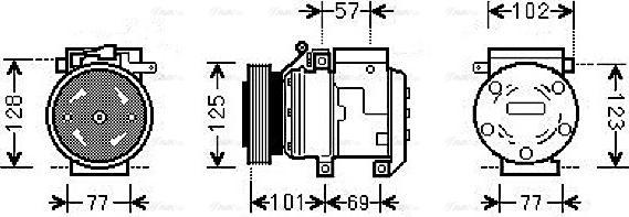 Ava Quality Cooling HYAK208 - Компресор, климатизация vvparts.bg