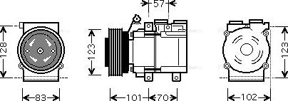 Ava Quality Cooling HYAK219 - Компресор, климатизация vvparts.bg