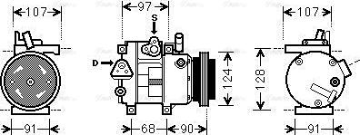 Ava Quality Cooling HYAK215 - Компресор, климатизация vvparts.bg