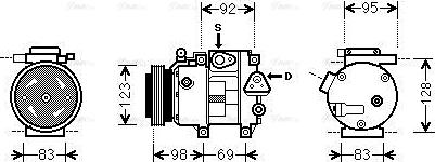 Ava Quality Cooling HYAK239 - Компресор, климатизация vvparts.bg