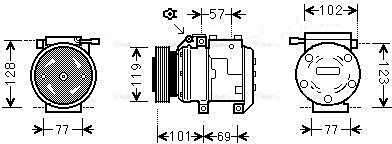 Ava Quality Cooling HYAK222 - Компресор, климатизация vvparts.bg