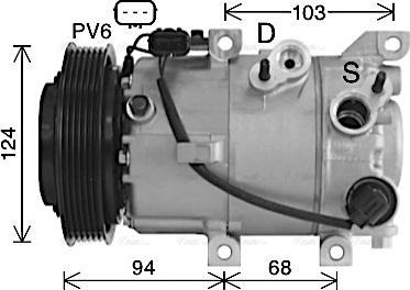 Ava Quality Cooling HYK491 - Компресор, климатизация vvparts.bg