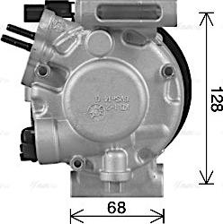 Ava Quality Cooling HYK491 - Компресор, климатизация vvparts.bg