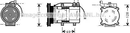 Ava Quality Cooling HY K066 - Компресор, климатизация vvparts.bg