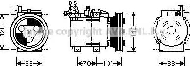 Ava Quality Cooling HY K149 - Компресор, климатизация vvparts.bg