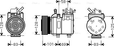 Ava Quality Cooling HY K166 - Компресор, климатизация vvparts.bg