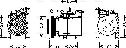 Ava Quality Cooling HY K138 - Компресор, климатизация vvparts.bg