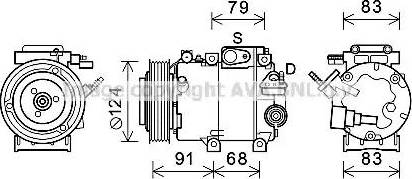 Ava Quality Cooling HYK383 - Компресор, климатизация vvparts.bg