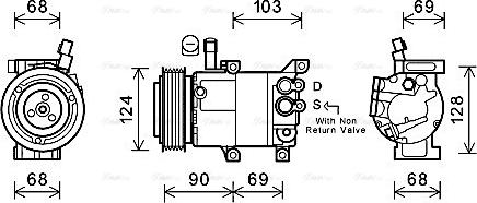 Ava Quality Cooling HYK382 - Компресор, климатизация vvparts.bg