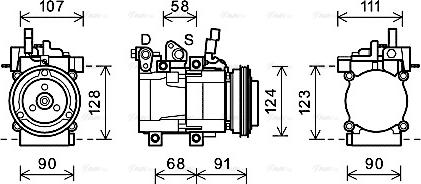 Ava Quality Cooling HYK321 - Компресор, климатизация vvparts.bg