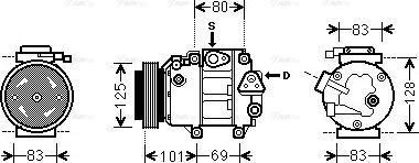 Ava Quality Cooling HY K240 - Компресор, климатизация vvparts.bg