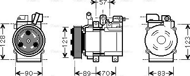 Ava Quality Cooling HYK257 - Компресор, климатизация vvparts.bg