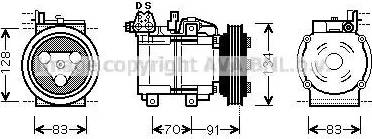 Ava Quality Cooling HYK263 - Компресор, климатизация vvparts.bg