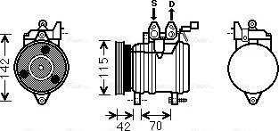 Ava Quality Cooling HY K201 - Компресор, климатизация vvparts.bg