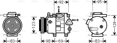 Ava Quality Cooling HY K239 - Компресор, климатизация vvparts.bg