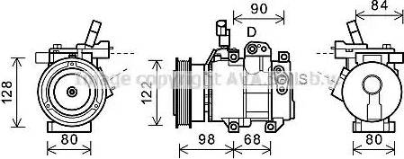 Ava Quality Cooling HYK272 - Компресор, климатизация vvparts.bg