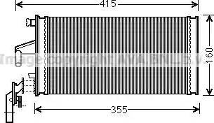 Ava Quality Cooling IV6096 - Топлообменник, отопление на вътрешното пространство vvparts.bg