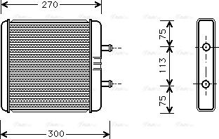 Ava Quality Cooling IV 6048 - Топлообменник, отопление на вътрешното пространство vvparts.bg