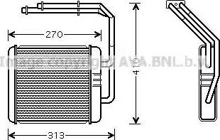 Ava Quality Cooling IV 6052 - Топлообменник, отопление на вътрешното пространство vvparts.bg