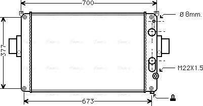 Ava Quality Cooling IV 2022 - Радиатор, охлаждане на двигателя vvparts.bg