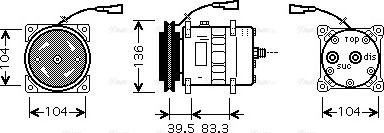 Ava Quality Cooling IVAK093 - Компресор, климатизация vvparts.bg