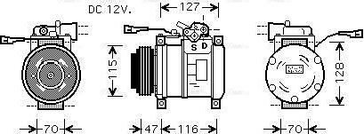 Ava Quality Cooling IVAK076 - Компресор, климатизация vvparts.bg