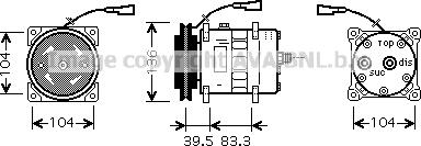 Ava Quality Cooling IVK093 - Компресор, климатизация vvparts.bg