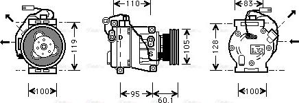 Ava Quality Cooling IV K064 - Компресор, климатизация vvparts.bg