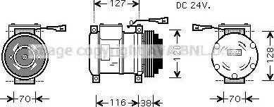 Ava Quality Cooling IV K073 - Компресор, климатизация vvparts.bg