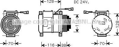 Ava Quality Cooling IV K072 - Компресор, климатизация vvparts.bg